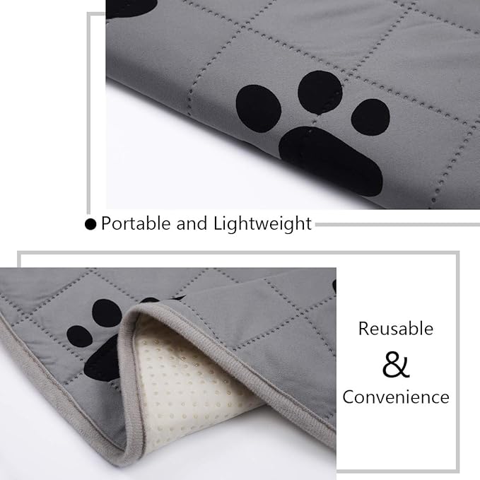 SPXTEX Dog Crate Pads Dog Pee Pads Rugs Washable Dog Pads, Non Slip Puppy Pee Pads for Small Dogs, Waterproof Pet Pad Rug, Dog Whelping Training Pads for Dogs, 2 Pieces, 20"x30"