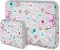 ZINMARK Laptop Sleeve Case 13-14 inch with Small Case, Neoprene Rainproof & Shockproof Cover for MacBook Pro 14" M3 M2 M1 and 13.3" MacBook Air/Pro, XPS 13/14 & Most 13"-14" Notebooks，Butterfly