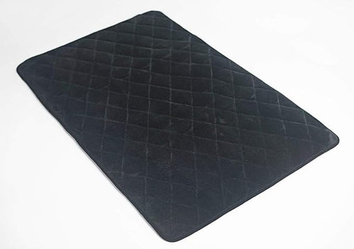 4Knines Extra Large Dog Crate Mat – Waterproof, Non-Slip, Machine Washable Crate Mat – Soft, Durable Kennel Mat for Dogs – Pet Bed for Crates, Travel or Home Use - Extra Large (Black)
