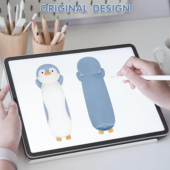 Dalmao 44 inch Giant Penguin Stuffed Long Body Pillow, Penguin Stuffed Animal, Jumbo Soft Plush Toy Plushies Cuddle Gift for Kids Boys Girls Birthday, Halloween, Christmas