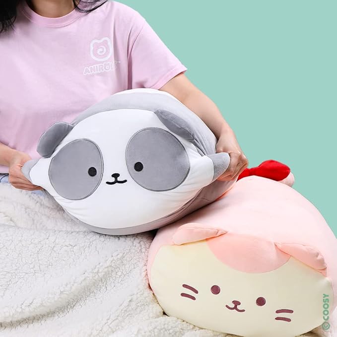 Anirollz Stuffed Animal Plush Toy – 20" Jumbo Plush Doll | Soft, Squishy, Cute, Comfort, Safe | Birthday Gift Pillow with Cute Character Fox Foxiroll