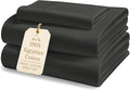 LANE LINEN 100% Egyptian Cotton Extra Long Twin Sheets - 1000 Thread Count, Long Staple Mercerized Cotton No Pill Fade Resistant Silky Sateen Weave for Soft & Comfy Good Night Sleep- Black