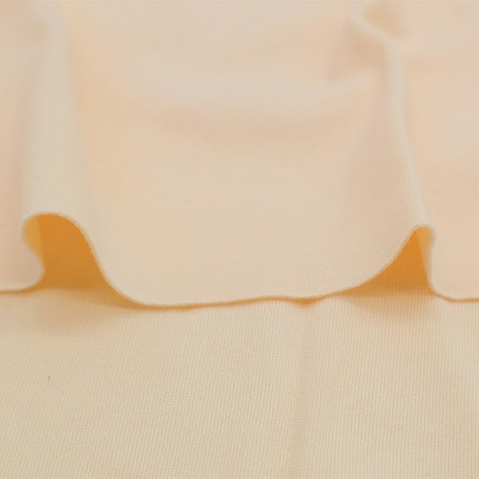 iNee 100% Cotton Interlock Knit Waldorf Doll Skin Fabric, One Yard, Flesh