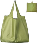 Ksheria Large 50lbs Heavy Duty Reusable Foldable Grocery and Shopping Tote Bags - Washable Polyester Bags in Pocket