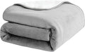 PFIMIGH Waterproof Dog Blanket, 3-Layer Flannel and Sherpa Pet Throw, Reversible Protector Cover for Bed Couch Sofa, Sliver Grey, 80"x90"