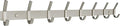 SAYONEYES Coat Rack Wall Mount – Brushed Nickel 24 Inch Stainless Steel Hook Rail with 8 Heavy Duty Double Coat Hooks – Wall Mounted Coat Hanger for Entryway, Bathroom, Bedroom, Towel, Hat Organizer