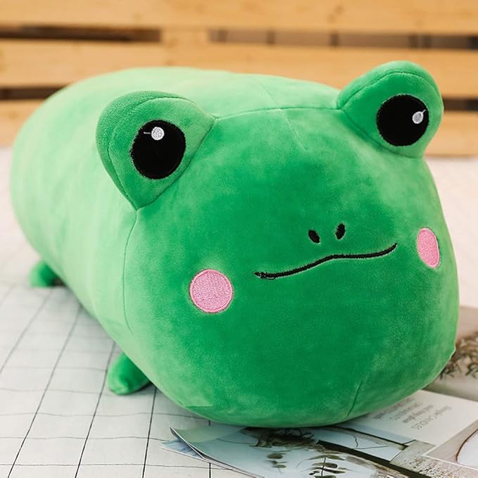 sofipal Frog Plush Pillow, Soft Frog Stuffed Animal Toy Hugging Pillow Gifts for Kids Birthday,Christmas,Valentine 23.6"