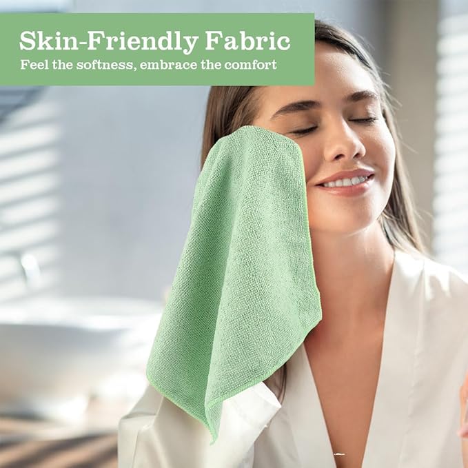 UNIMADE Washcloths Bulk 200 Pack Face Towels (12" x 12"), Highly Soft Wash Cloths and Hand Towels, Fast Drying Multi-Purpose Microfiber Cleansing Cloths for Bathroom, Hotel, Spa, and Salon -Multicolor