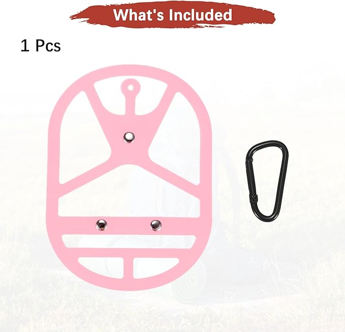 TIXIPEM Shoe Holster for Backpack [1SET] - Elastic Silicone Footwear Holder with Clip Use for Travel & Outdoors & Sports - [Pink-M] Hang Extra Shoes Cleats Boots