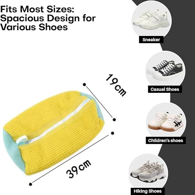 Veradome Laundry Shoe Bag | Shoe Washing Machine Bag | Reusable Laundry Shoe Bag for Washer And Dryer For All Shoe Types And Sizes (2)