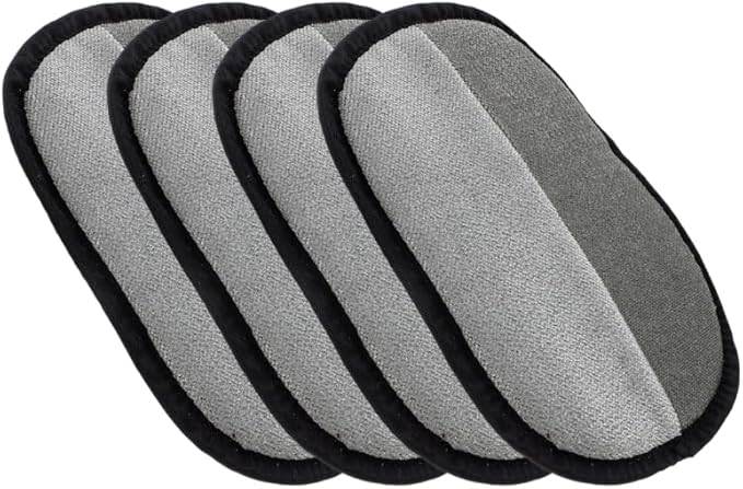 PRETYZOOM 4pcs Pet Shedding Grooming Gloves Dual Sided Design for Cats Dogs Comfortable Hair Removal Mitts Efficient Massage Brush for Pet Cleaning Deshedding