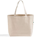 Large Recycled Cotton Canvas Tote Bag with Gusset – 12 Pcs Reusable Bag with Shoulder Straps, Canvas Tote Bags Bulk