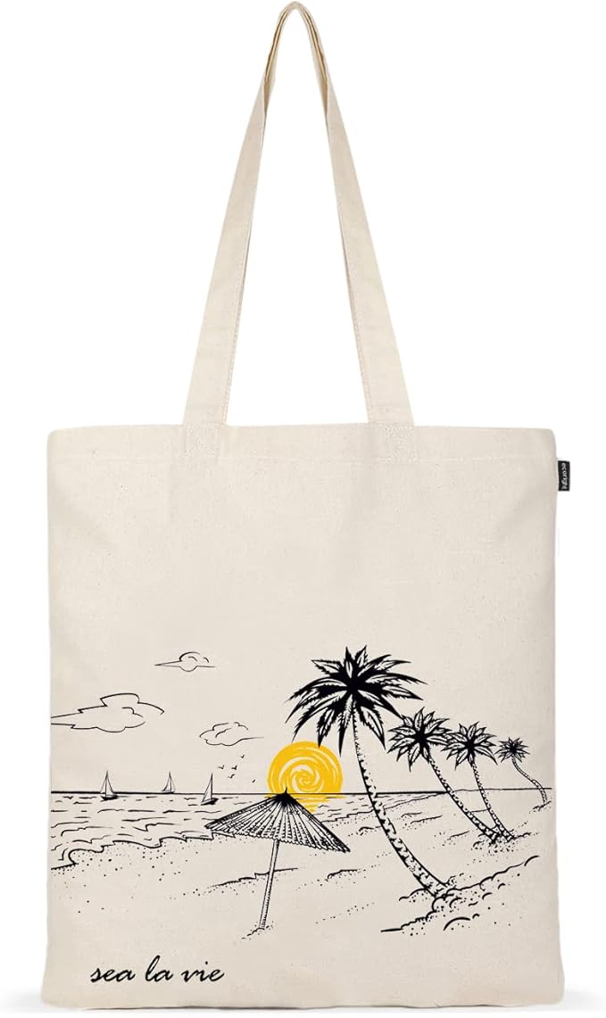 Eco Right Tote Bag for Women, Reusable Grocery Bag, Canvas Tote Bag for Shopping, Cotton Bag for Daily Use, Gifts for Women