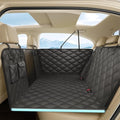 fidozen Dog Car Seat Cover, Universal Fit, Waterproof, Breathable, Machine Washable, Pet Hammock with Storage Pocket, Black (Black, Standard（Hard Extender）)