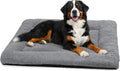 ZENGAOOU Dog Crate Pad 48 Inch, Washable Plush Kennel Mat for XXL Dogs, Anti-Slip Cushioned Pad for Wire and Metal Crates, Indoor, Travel and Training Use, Dark Grey