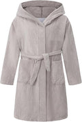 Fraprasty Boys Girls Hooded Robe Soft Touch Robe Kids Terry Cloth Cotton Spa Bathrobe Sleepwear 2-14 Years