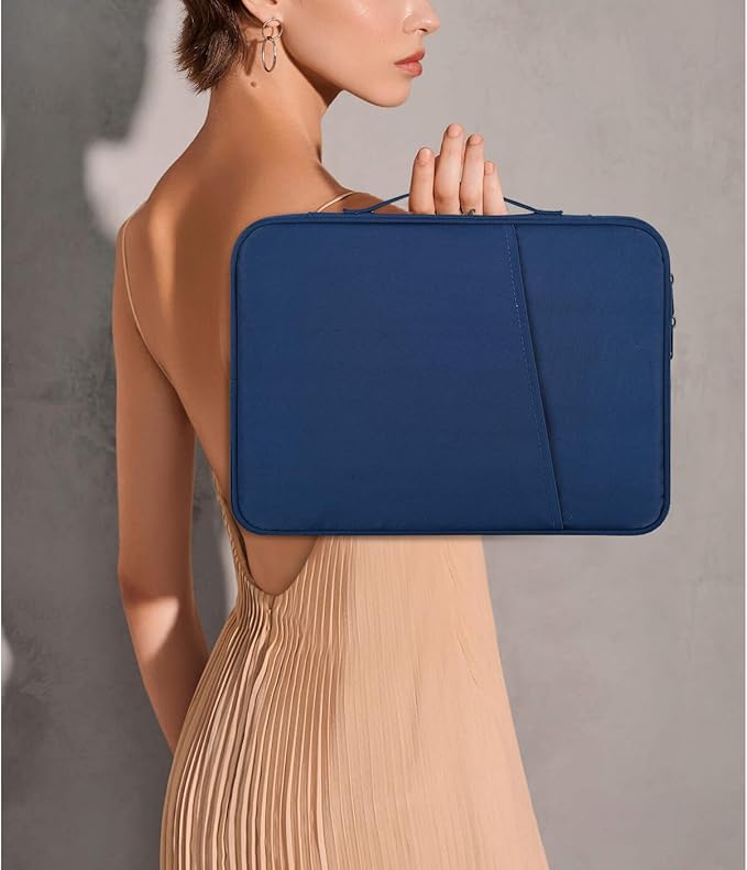 9-11 Inch Tablet Carrying Sleeve Case for Amazon Fire Max 11 2023/10.1" Fire HD 10 Plus Kids Pro,iPad 11th/Pro M5 M4/Air M3 M2 11"/Samsung Galaxy Tab S8 S7 11" 10.5" Protective Bag with Handle(Blue)