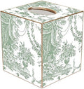 Marye-Kelley TB434 - Sage Toile Tissue Box Cover