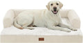 Casa Paw Orthopedic Dog Beds for Extra Large Dogs, Waterproof Egg Crate Foam XL Dog Bed with Sides 45x35Inch, Big Dogs Couch Beds with Removable Washable Cover and Nonskid Bottom, Beige