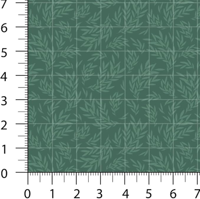 Floral Patchwork Fabric Panel 100x155 cm – 100% Cotton Satin, 6 Coordinated Botanical Prints on One Continuous Sheet (Vintage Botanica, 6pcs 50x50cm)