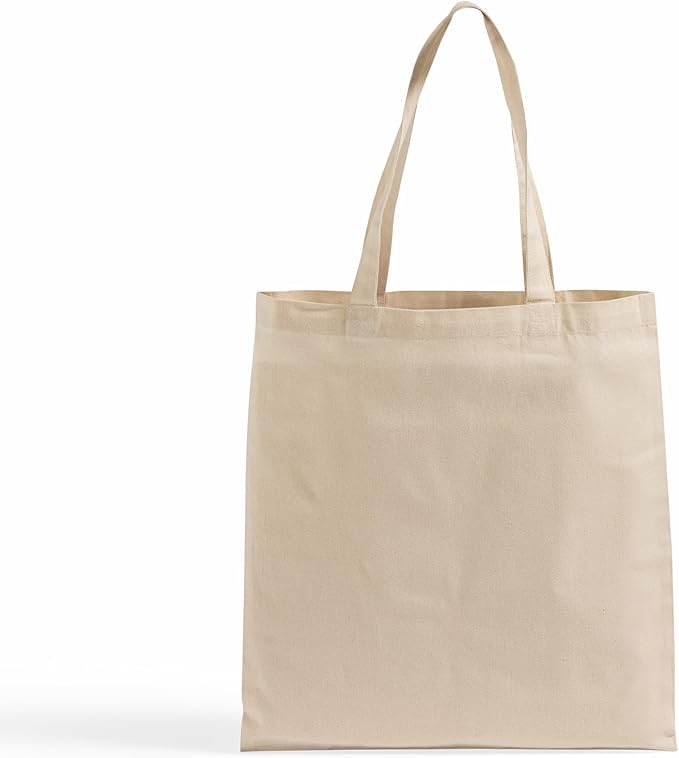 TBF 24 Pack Eco-Friendly Canvas Tote Bags Wholesale – Reusable Bulk Cotton Tote Bag with Handles, Convention Bags