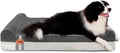 Laifug Orthopedic Memory Foam Extra Large Dog Bed Pillow (50"x36"x10", Grey) Durable Waterproof Lining and Removable Washable Cover and Smart Design
