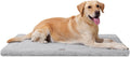 MASSFU Low-Profile Dog Pad Mat for Extra Large Dogs, Washalbe Ultra Soft Dog Crate Mat, High Density Foam Pet Beds for Indoor & Outdoor Dogs, 44" x 32", Gray