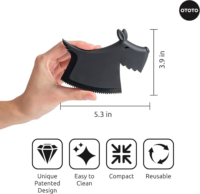 OTOTO NEW Scruffy Pet Hair Remover - Gifts for Dog Lovers, Dog Accessories, Pet Hair Removal Tool