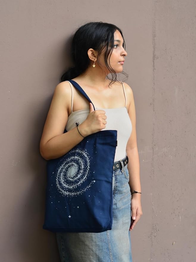 Ecoright Tote Bag for Women with Zipper, Small Tote Bag, Canvas Bag, Reusable Cotton Bag for Beach, Grocery, School & Work