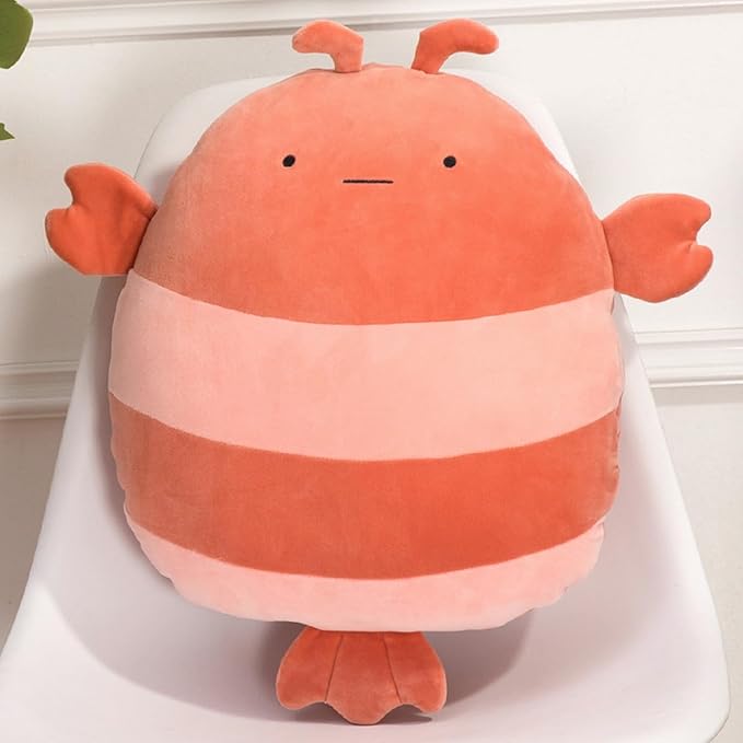 Zielind Lobster Plush Pillow, 16 inch Lobster Stuffed Animal Plush Toy Cute Plush Animal Pillows for Birthday, Valentine, Christmas