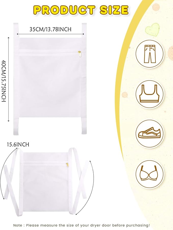 Laundry Shoe Bag Washer & Dryer: Shoe Washing Machine Bag - 3 Packs Reusable Shoe Cleaning Bag for Sneaker Tennis Shoes Unstain Cleaner Kit(Yellow 2 Pcs & 1 Pcs Dryer Bag)