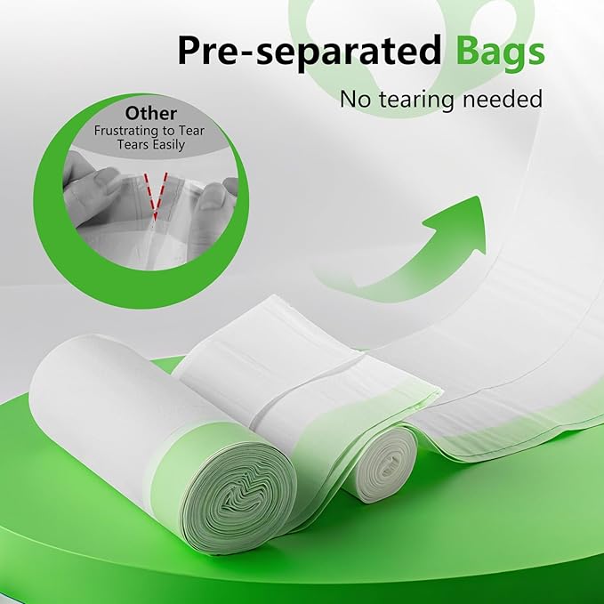 24 Count Cat litter Box Liners, 36" x 16" Large Extra Durable Heavy Duty Litter Pan Liner Bags with Drawstring Pre-Separated for Pet Kitty Litter Box Tray (Unscented)