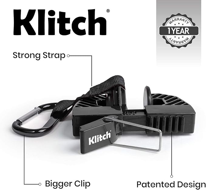 Klitch Footwear Clip, Shoe Bag, Hang Extra Shoes Cleats Boots or Gear on Your Bag.