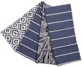 ACCENTHOME Cotton Kitchen Towels Set of 4 - Absorbent Towels Set | Tea Towels | Bar Towels | Trellise Design Kitchen Linen, Multi Purpose Dish Hand Towels 20x28