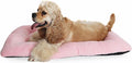 zihapgpzp 36 Inch Dog Crate Pad Washable,Ultra Soft Cute Dog Crate Bed 36 x 24 with Anti-Slip Bottom,Deluxe Faux Fur Pet Kennel Beds Sleeping Mat for Large Medium Breeds Up to 50 Lbs,Pink