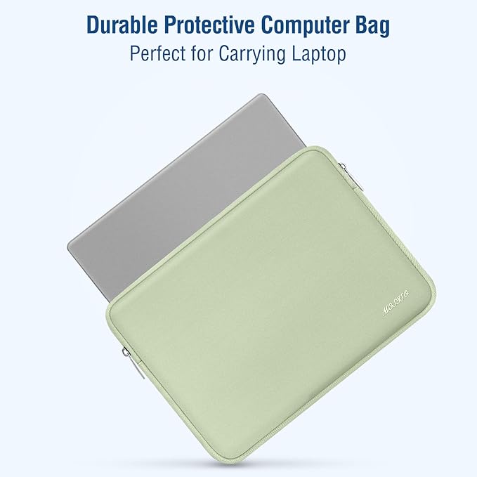 MOSISO Laptop Case 13 inch, 13 inch Laptop Sleeve Bag Compatible with MacBook Air 13 M4 M3 M2 M1 2025-2018 / Pro 13 M2 M1 2025-2016, Neoprene Computer Sleeve Bag with Small Case, Sage Green