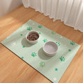 Pet Feeding Mat 12"x20"- Absorbent Dog Mat, Small Pet Food Mat, Rubber Pet Food Mat, Pet Food Mats for Floor Waterproof, Dog Water Matt for Sloppy Drinker, Cat Food Bowl Mat, Green