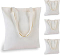 FF Sgdfc 18 Pcs Canvas Tote Bags, Natural Color Tote Bags 15 x 16 inch Sustainable Eco Friendly reusable, For Grocery Bags, DIY Gift Bags, Shopping Bags (Natural Colour)