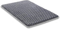 Small Dog Bed for Crate High Resilience Foam Crate Pad Mat for Medium Dogs Washable Anti-Slip,23" x 17",Dark Gray