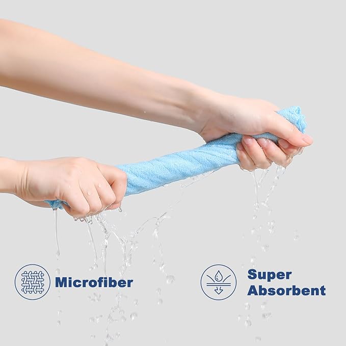 Tigona 80 Pack Microfiber Cleaning Cloth Roll Reusable Paper Towels 12"x12" Tear Away Cloth,Absorbent Dish Rags for House Kitchen,Wash Cloths,Lint Free Rags for Window Cars Cleaning Supplies