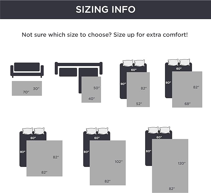 Bedsure 100% Waterproof Bed Cover for Dogs Washable - Non Slip Waterproof Dog Blanket for Bed, Lightweight Furniture Protector Durable for Pet Puppy with Non-Slip Bottom, Dark Grey, 82x82IN