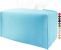 Sky Blue Tissue Box Cover Rectangular - Plus Size Large Tissue Box Cover Rectangle [JESMINI] Faux Leather Tissue Box Holder Long for Extra Large Rectangle Facial Tissue Box