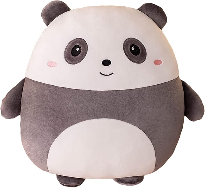 Lannery Panda Plush Pillow, Stuffed Animal Toy Kawaii Plushies Hugging Pillow for Room Decor, Birthday Valentine Day Gifts, 8 Inch