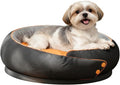 LELEFIDO Round Orthopedic Dog Bed, Medium Pet Bed with Supportive Foam, Soft and Cozy Cushion for Anxiety Relief, Removable & Washable Cover, Comfortable Sofa-Style Bed for Dogs and Cats