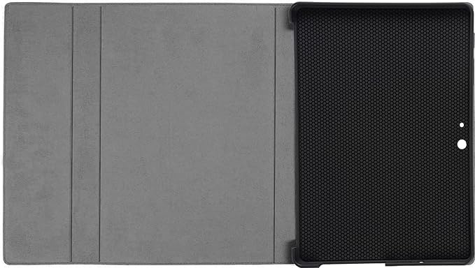 NANRUIL for Microsoft Surface Pro 9/10/11 Case 13 inch 2022/2024 Genuine Leather Cover Protective Shell Compatible with Type Cover Keyboard and Pencil Holder.Black