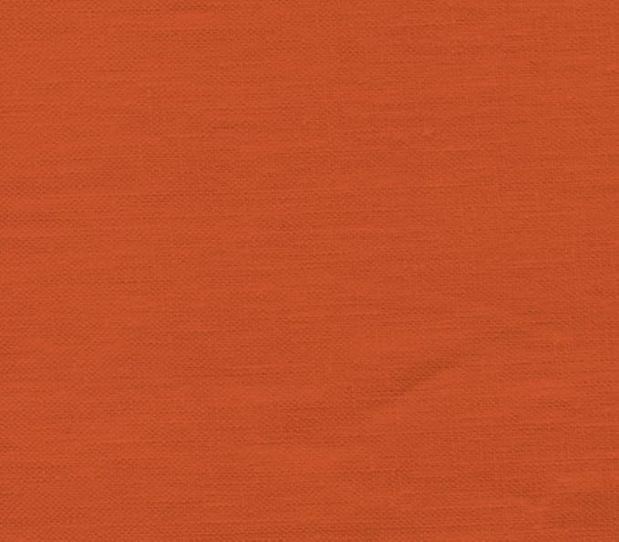 100% Linen Upholstery Fabric 7.5 oz 60" Inches Wide Perfect for Clothing and Garment DIY Arts & Craft Sold by The Yard (Pumpkin)