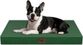 Tail Stories Outdoor Dog Bed for Small Dogs, Waterproof Dog Crate Bed for Medium Dogs Cats, Orthopedic Egg Crate Foam Pet Bed with Washable Removable Oxford Cover, Dark Green