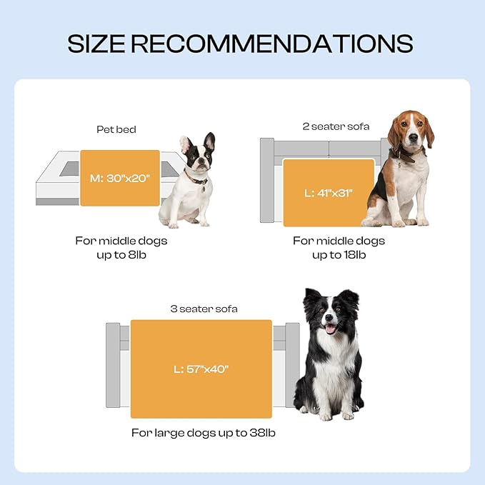 Luciphia Premium Fleece Pet Blanket for Small Medium Dogs Puppy Soft Sherpa Calming Cat Throw Blankets(Grey,57x40 inches)