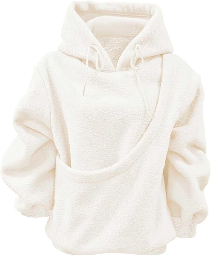 LBECLEY Hoodie with Dog Pouch Oversized Pet Hoodies Carrier Large Pocket Hooded Sweatshirt for Puppy Kitten Dogs Holder