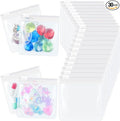 24 Pieces Pill Pouch Bags Zippered Set Reusable Translucent Medicine Organizer Sealing Travel Plastic Bags with Slide Lock for Storage(Clear)